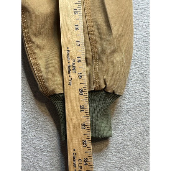 Brazos Work Force Jacket Mens Large Brown Hooded Canvas Insulated Workwear - Picture 16 of 16